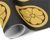 Holzsorrel mit Schwertern im Kreis 1 Geschenkpapier (Rolleneckpunkt)