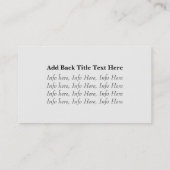 Holzspan-Visitenkarten Visitenkarte (Rückseite)