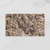Holzspäne Visitenkarte (Rückseite)