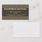 Holzspankarte Visitenkarte (Vorne/Hinten)