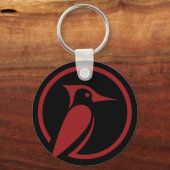 Holzspecht-Logo Schlüsselanhänger (Vorderseite)