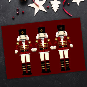 Holzspielzeug-Soldaten ernähren Weihnachten Seidenpapier