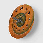 Holzspirale Runde Wanduhr (Winkel)