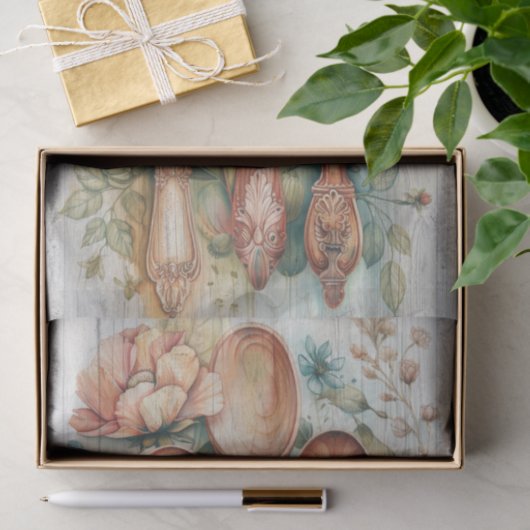 HOLZSPOONEN - FLIESENDEKOUPATION SEIDENPAPIER (Geschenk)