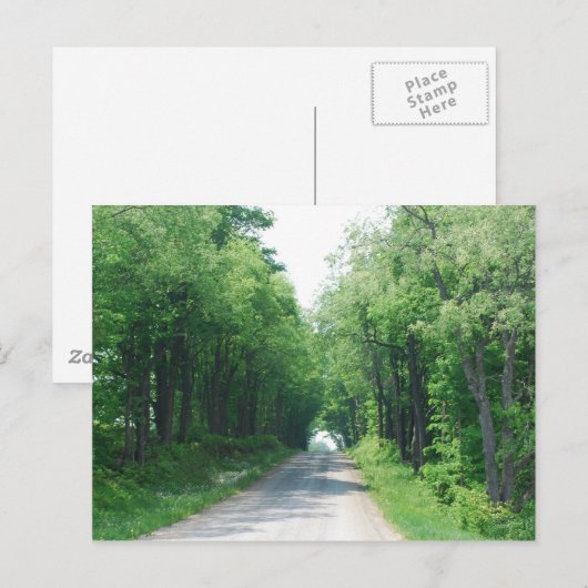 Holzspur Postkarte (Vorne/Hinten)