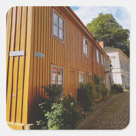 Holzstadt Nora Quadratischer Aufkleber (Vorderseite)