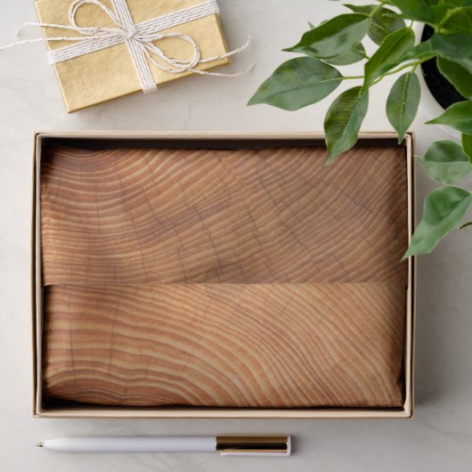 HOLZSTAMM GESCHNITTEN SEIDENPAPIER (Geschenk)