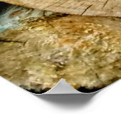Holzstämme aus Hörnchenholz Poster (Ecke)