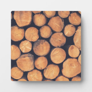 Holzstämme Fotoplatte