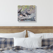 Holzstämme schützen Wildtiere Leinwanddruck (Insitu (Schlafzimmer))