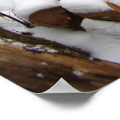 Holzstapel im Holzplakat Poster (Ecke)