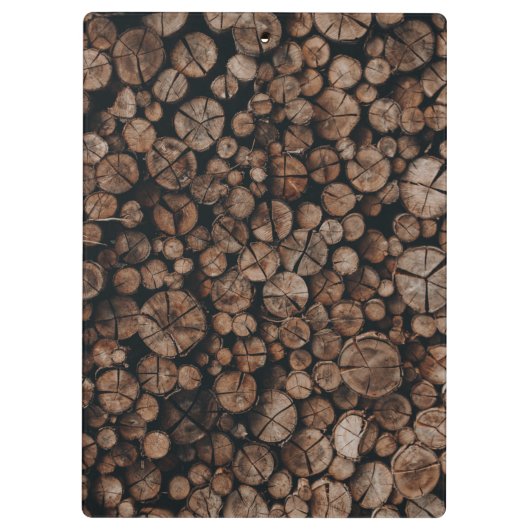 Holzstapel Klemmbrett (Rückseite)