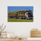 Holzstapler Poster (Küche)