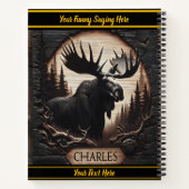 Holzstaubschnitzerei Notizblock (Rückseite)