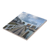 Holzsteg in Marken, Niederlande Fliese (Seite)