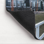 Holzsteg in Marken, Niederlande Mousepad (Ecke)