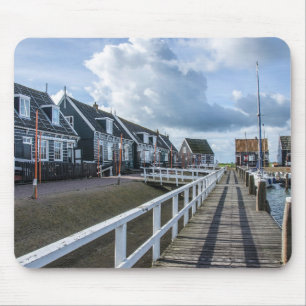 Holzsteg in Marken, Niederlande Mousepad
