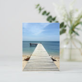 Holzsteg Roatán Postkarte (Stehend Vorderseite)