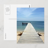Holzsteg Roatán Postkarte (Vorne/Hinten)