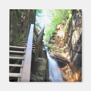 Holzsteg Wasserfall Wasserfall Wasserfall Schlucht Magnet