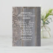 Holzsteg Western Probe Abendessen Einladung (Stehend Vorderseite)