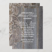 Holzsteg Western Probe Abendessen Einladung (Vorne/Hinten)