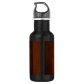 Holzstil Edelstahlflasche (Rückseite)