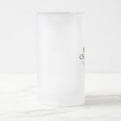 Holzstil, frohe Weihnachten Mattglas Bierglas (Mittel)