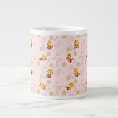 Holzstock-Pink-Kirschblossom-Muster Jumbo-Tasse (Vorderseite)
