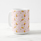 Holzstock-Pink-Kirschblossom-Muster Kaffeetasse (Vorderseite Links)