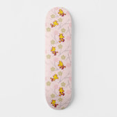Holzstock-Pink-Kirschblossom-Muster Skateboard (Vorderseite)