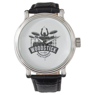 Holzstock-Uhr Armbanduhr