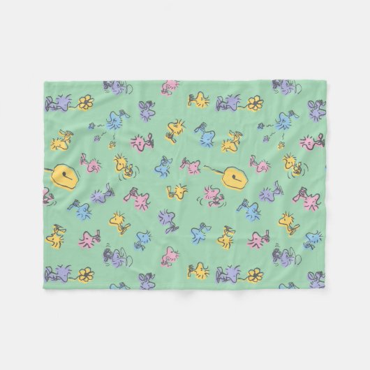 Holzstock Zucker Pop Kunstmuster Fleecedecke (Vorderseite (Horizontal))