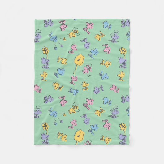 Holzstock Zucker Pop Kunstmuster Fleecedecke (Vorderseite)