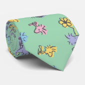 Holzstock Zucker Pop Kunstmuster Krawatte (Gerollt)