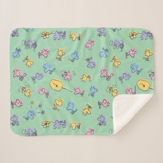 Holzstock Zucker Pop Kunstmuster Sherpadecke (Vorderseite (Horizontal))