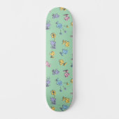 Holzstock Zucker Pop Kunstmuster Skateboard (Vorderseite)
