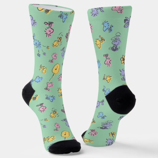 Holzstock Zucker Pop Kunstmuster Socken (Gewinkelt)