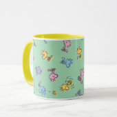 Holzstock Zucker Pop Kunstmuster Tasse (Vorderseite Links)