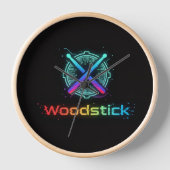 Holzstockuhr Uhr (Vorderseite)