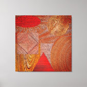 Holzstoff - texturierte geometrische Formen Leinwanddruck (Vorderseite)