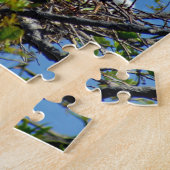 Holzstorch mit Nistbabys Puzzle (Seite)
