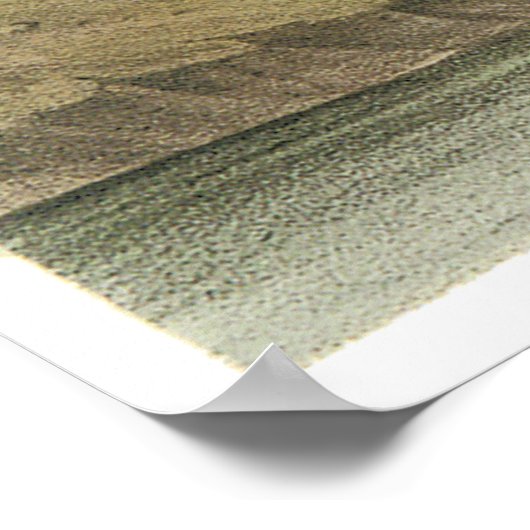 Holzstorch Poster (Ecke)