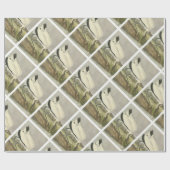 Holzstorch von Audubon Geschenkpapier (Flach)