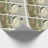 Holzstorch von Audubon Geschenkpapier (Ecke)