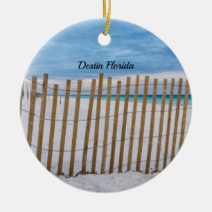 Holzstrandzaun Sonnenaufgang Destin Circle Ornamen Keramik Ornament