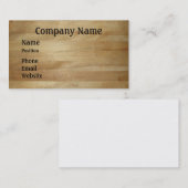 Holzstreifen, Holzfußboden, Holzhintergrund Visitenkarte (Vorne/Hinten)