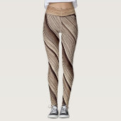 Holzstreifen Leggings (Vorderseite)