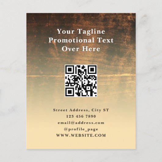 Holzstruktur fett flyer (Hinten)