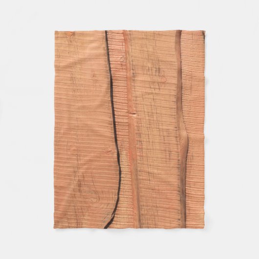 Holzstruktur Fleecedecke (Vorderseite)